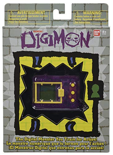 BANDAI- Digimon (Original) Morado translúcido - Mascota Monstruo Virtual de Tamagotchi, Color (41855)