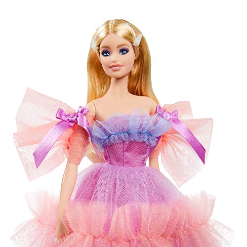 Barbie Deseos de cumpleaños Muñeca para niñas y niños +3 años (Mattel GTJ85)