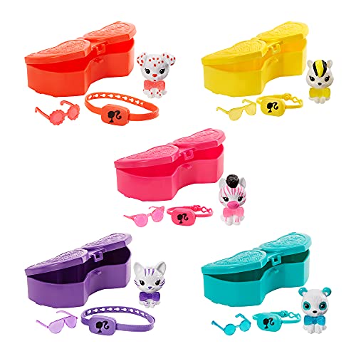 Barbie Mascotas Color Reveal, color monocromático con accesorios sorpresa (Mattel GTT11)