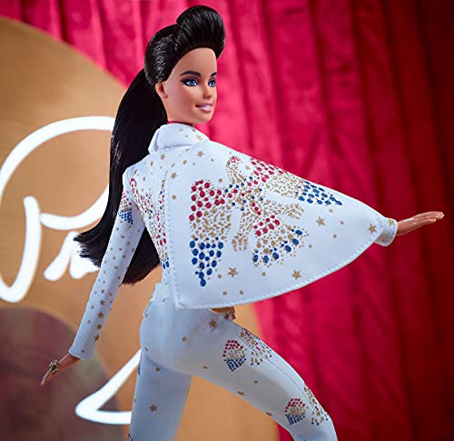Barbie Signature Colección Música Elvis Presley, muñeca de colección de juguete (Mattel GTJ95)