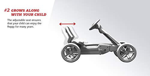 Berg Pedal Gokart Reppy Roadster con Caja de Sonido en el Volante| Coche de Pedales, Seguro y Estabilidad, Juguete para niños Adecuado para niños de 2,5 a 6 años