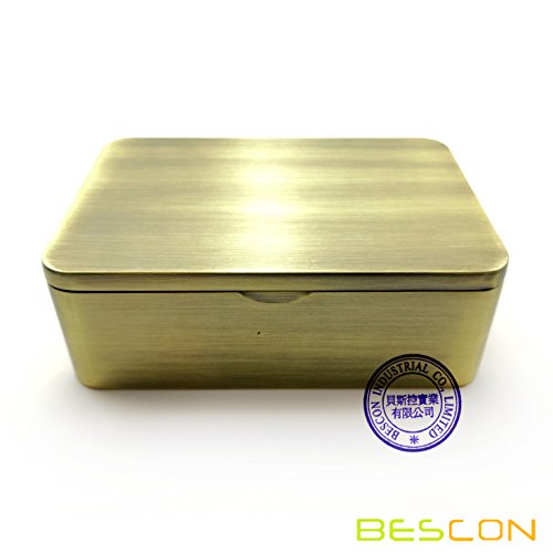 Bescon Deluxe Heavy Duty Brass Metal Dice Box for 7pcs Polyhedral RPG Dice Set