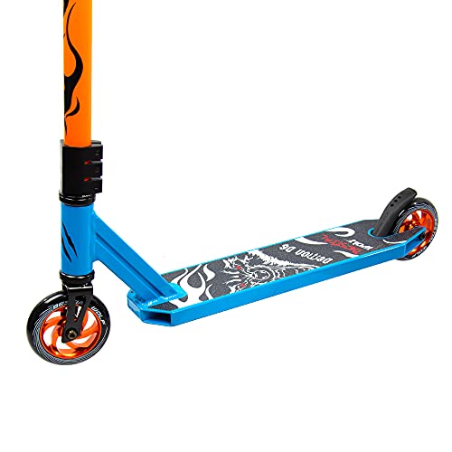 Bestial Wolf Demon D6 | Patinete Scooter | Patinete Freestyle | Patinete Profesional | Nivel Iniciación | Color Naranja - Azul