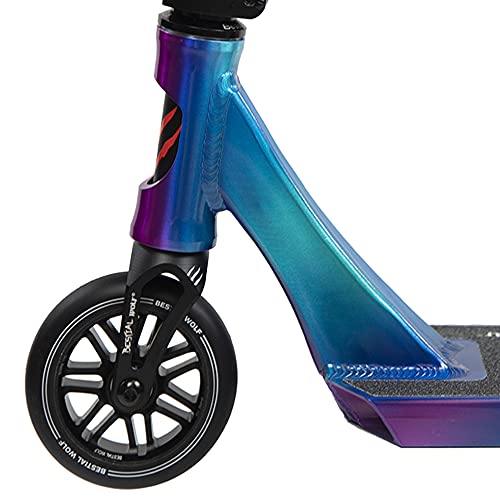 Bestial Wolf Rocky R-12 | Patinete Scooter | Patinete Freestyle | Patinete Profesional | Nivel Experto | Color Crazy