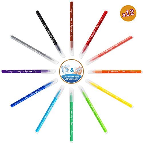 BIC Kids Maletín para Niños con 24 Lápices de Colores, 24 Rotuladores, 16 Ceras y 36 Adhesivos, Material Escolar