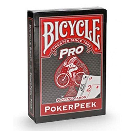 Bicycle Pro Poker Peek Red Back Playing Cards