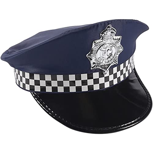Blue Panda Uniforme de la policía para niños - 14-Piece rol de Vestuario Oficial de policía Juego Kit con Sombrero, Teatro de Colegio para niños y niñas