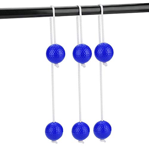 Bolas de Pelotas de Golf de Escalera Ladder Toss,3 Pares Ladder Golf Ball Juego de Bolas de Golf de Escalera Toss Bola Juego de Reemplazo Bolas Deportivas(Azul)
