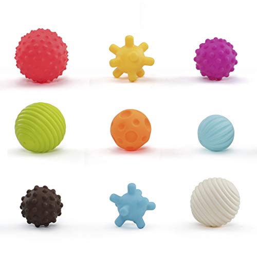Bolsa Bolas sensoriales 6 pcs Molto con Diferentes Texturas y Colores, Libre de BFA, a Partir de 6 Meses. Juguete bebé Apto para programas de estimulacion temprana.