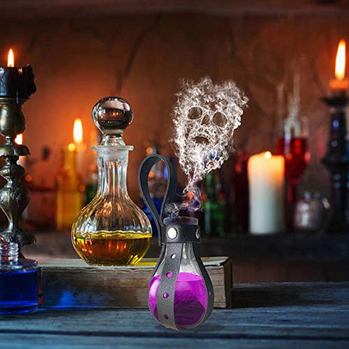 Botella de poción de corcho mágico oscuro para hombre, accesorio para disfraz de bruja y mago, para Halloween,
