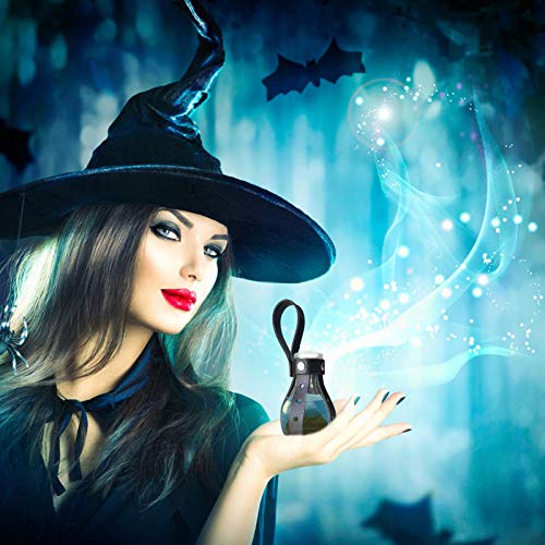 Botella de poción de corcho mágico oscuro para hombre, accesorio para disfraz de bruja y mago, para Halloween,