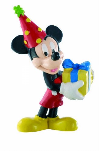 Bullyland 15338 - Figura de Juego, Walt Disney Mickey Celebration, Aprox. 7 cm de Altura, Figura Pintada a Mano, sin PVC, para Que los niños jueguen de Forma imaginativa