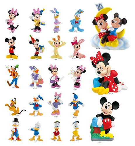 Bullyland 15339 - Figura de Juego, Walt Disney Minnie Celebration, Aprox. 7 cm de Altura, Figura Pintada a Mano, sin PVC, para Que los niños jueguen de Forma imaginativa