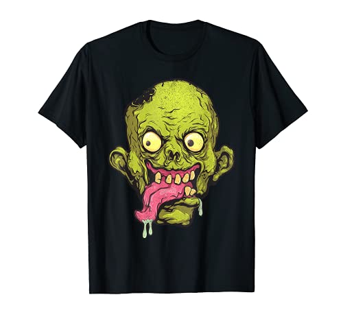 Camiseta Scary Zombie Halloween Boys Kids Face Zombies Camiseta