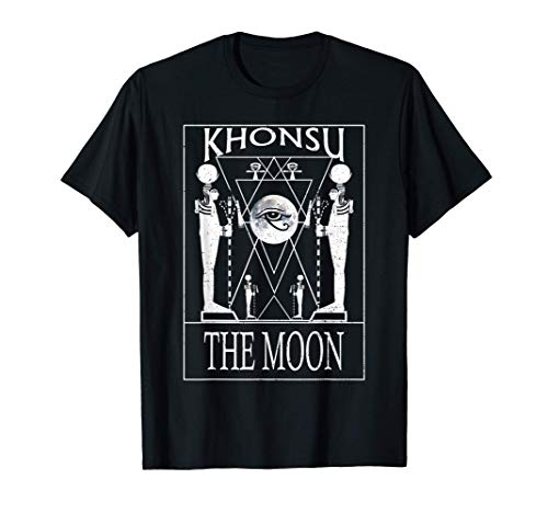 Carta del tarot egipcio dios de la luna Khonsu gráfico Camiseta