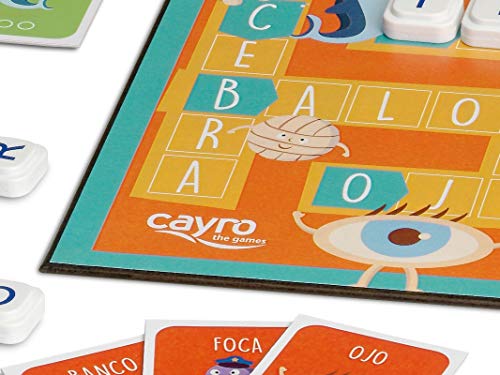 Cayro - Mi Primer Juego de Palabras - juego de las palabras cruzadas - juego de mesa - Desarrollo de la expresión verbal y comunicación ideal para utilizar el lenguaje correctamente - Juego de mesa (161)