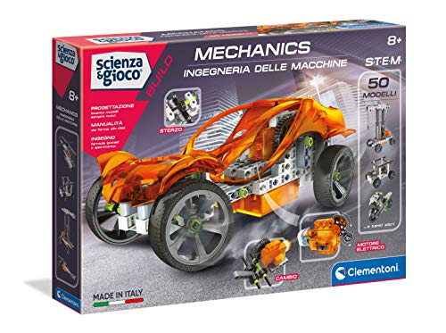 Clementoni Laboratorio di meccanica - Juguetes y kits de ciencia para niños (Ingeniería, 8 año(s), Niño/niña, Multicolor, 451 mm, 70 mm)