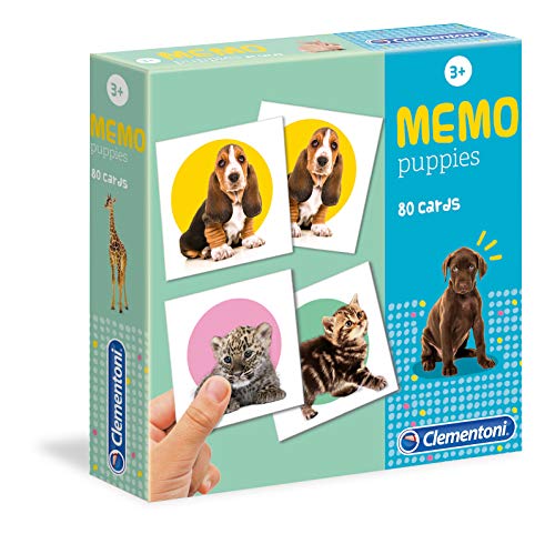 Clementoni - Memo Cachorros - juego de memoria infantil a partir de 4 años (18078)