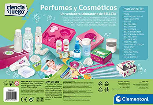 Clementoni - Perfumes y cosméticos - Juego de ciencia- 8 años, juguete en español (55424)