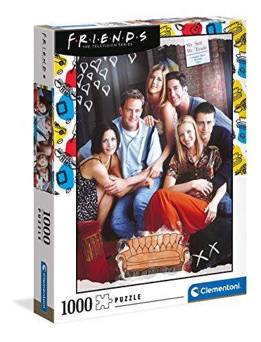Clementoni - Puzzle de 1000 piezas Friends, Puzzle adulto personajes (39587)