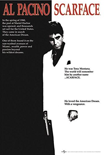 Close Up Godfather, Al Pacino Scarface, Goodfellas - Juego de 3 pósteres (61 x 91,5 cm)