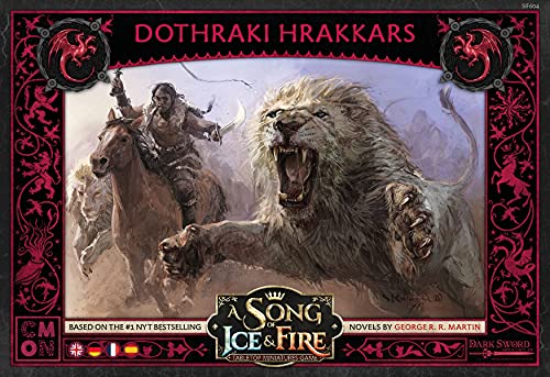 CMON Asmodee A Song of Ice & Fire - Hrakkars de Dothraki Expansión Tabletop en alemán, CMND0145