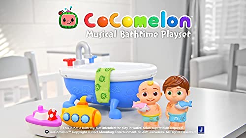 Cocomelon: Bañera Musical CoComelon Multicolor con Figuras de JJ & Tom Tom (Bandai WT80123)