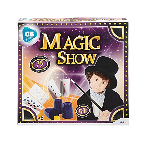 ColorBaby - Juego magia, Trucos magia infantil 51 piezas, Magic Show con 75 trucos, varita mago para niños, Juego magia niños 6 años, Juguetes educativos y creativos para niños y niñas (43756)