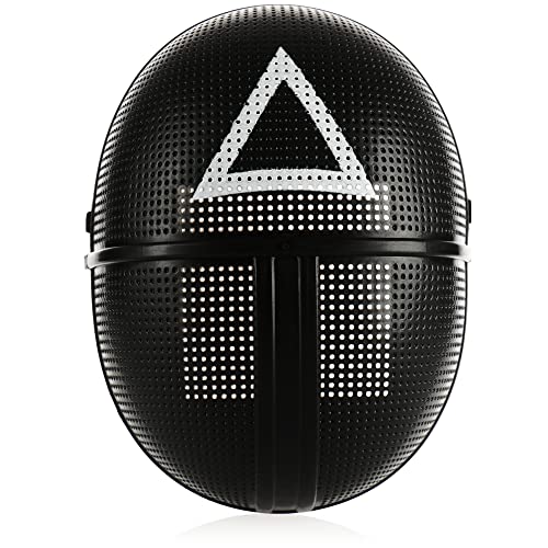 com-four® mask - Triángulo de la máscara facial del juego coreano - Accesorio de disfraz para Mardi Gras o Halloween - Fiesta temática (1 pieza - triángulo)
