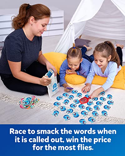 Coogam Sight Words Swat Game con 400 Fry Site Words y 4 Fly Swatters Set, Dolch Word List Phonics, Literacy Learning Reading Flash Cards Juegos de Juguete para niños de 3 4 5 años