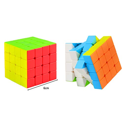 Cooja Cubo de Velocidad 4x4 Speed Cube, Cubo Magico 4x4x4 Smooth Magic Cube Puzzle Durable Regalo de Juguetes para Niños Niñas