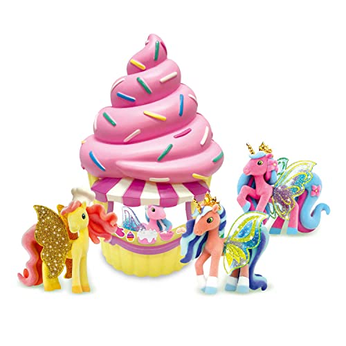 CRAZE GALUPY Cafe-Crema Kit de juego de unicornios para Niñas juguetes niños 3 años, unicornios coleccionables, cafeteria unicornios 18880