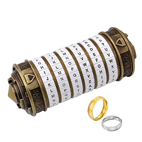 Cryptex - Cajas de rompecabezas con diseño de código Da Vinci con compartimentos ocultos, aniversario, día de San Valentín, misteriosos regalos de cumpleaños para familiares y amigos