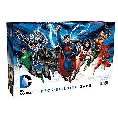 Cryptozoic – game1001 – DC Comics – Juego de Cartas – Deck Building – Version Francesa