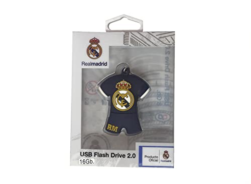 CYP BRANDS Real Madrid USB-13-RM Pendrive Rubber Camiseta, 16GB