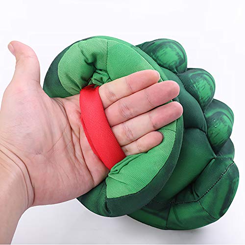 DDGOJUME Big Hulk Smash Hands, 1 par de Guantes de Boxeo Suaves de Hulk, Disfraz de Felpa de puño para niños y Adultos (Green)