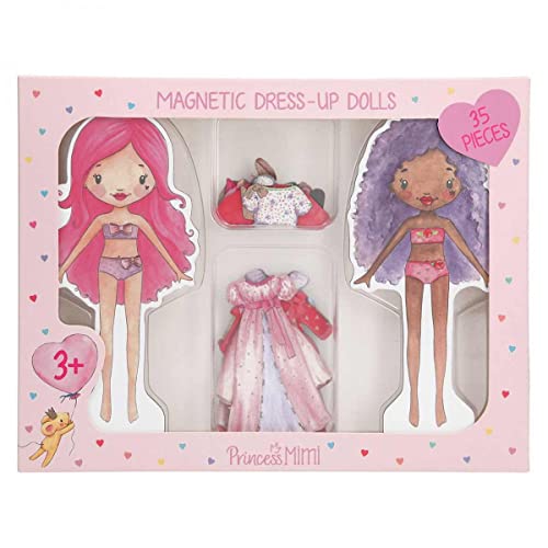 Depesche- Princess Mimi magnéticas, Juego de Dos muñecas y 35 Piezas para Vestir, a Partir de 3 años, Multicolor (8839)