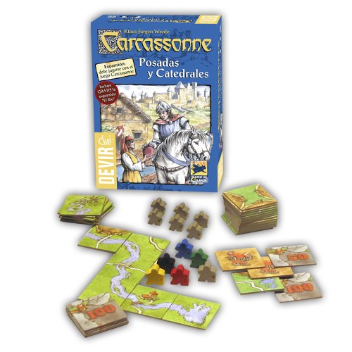 Devir - Carcassonne Posadas y Catedrales, expansión para juego