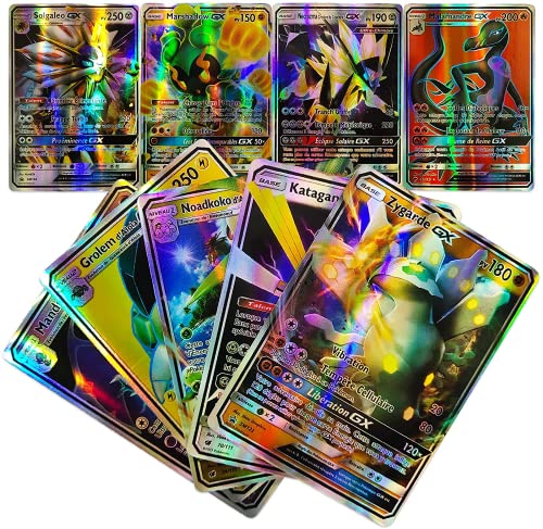 DIGZ Tarjeta Pokémon 100 GX, Pokemon Card, GX Trading Puzzle Tag Team Cards, Fun Flash Cards, Christmas Gifts & Kids Birthday Gifts