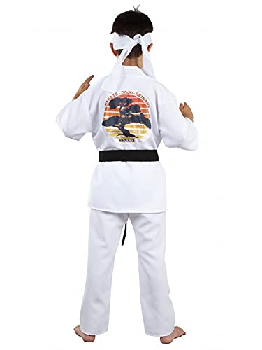 DISBACANAL Disfraz Cobra Kai Karateka Blanco - 8 año