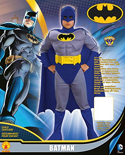 Disfraz de Batman musculoso para niño Tamaño Pequeño 3-4 años
