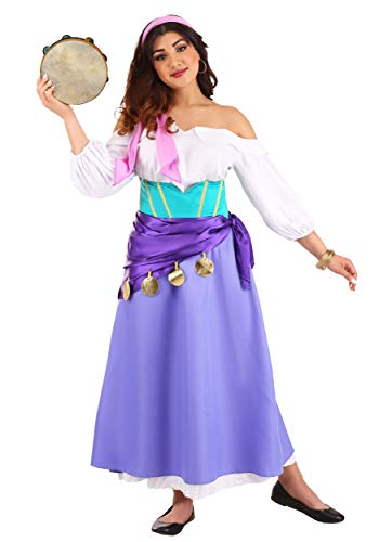 Disguise Disfraz de jorobada de Notre Dame Esmeralda para mujer - morado - M