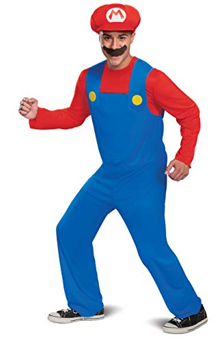 Disguise Mario Classic Disfraces, Red, M Unisex Adulto