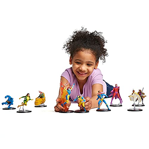 Disney Store X-Men Deluxe - Figura de juego de 9 piezas, diseño de Marvel con 9 figuras moldeadas de plástico, apto para mayores de 3 años