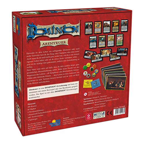 Dominion - Aventura, juego de estrategia, de 2 a 4 jugadores (Rio Grande Games 22501408) (versión en alemán) , color/modelo surtido