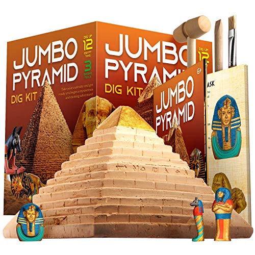 Dr. Daz Juego de excavación de Egipto para niños – Juego de experimentación grande pirámide juego para niños a partir de 4 5 6 7 8 9 10 años