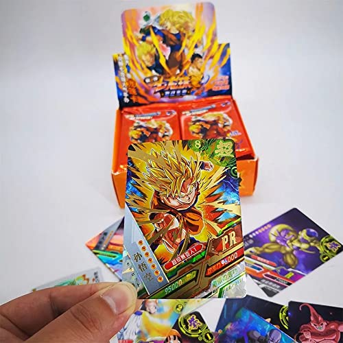 Dragon Ball Caja de Sobres, Juego de 180 Cartas de Dragon Ball cromos Super Saiya para niños extraoficiales