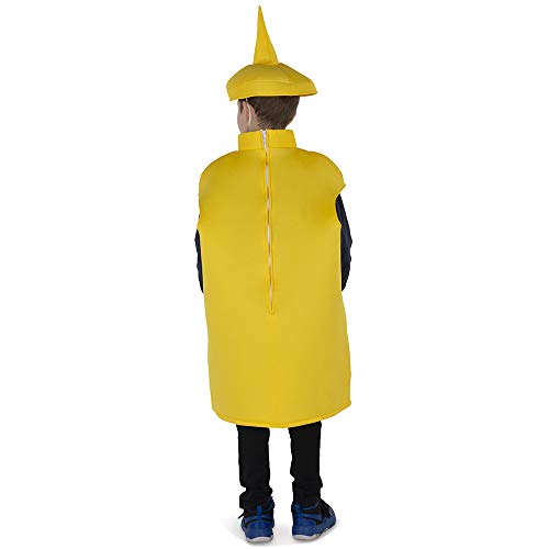 Dress Up America Yellow Mustard Bottle Costume For Kids Disfraces , Multicolor ( Multi color ) , One Size para Hombre