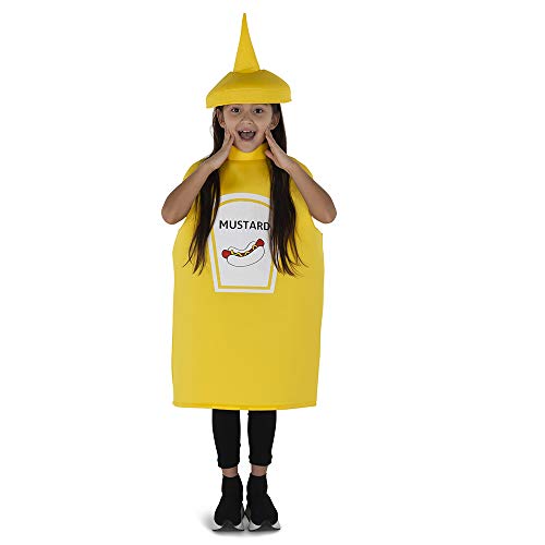 Dress Up America Yellow Mustard Bottle Costume For Kids Disfraces , Multicolor ( Multi color ) , One Size para Hombre