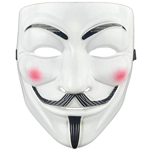 DWTECH Juego de 4 máscaras de Halloween V para Vendetta, fiesta, semana del libro mundial, kit de Halloween para Halloween Cosplay fiesta regalo